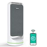 TENDOMI WiFi Smart Air Purifier with True HEPA, Fan Air Purifiers for Home, Bedroom, Office, Dual-Fan Quiet Air Cleaner for Pet, Dust, Allergies, Timer&Schedule, 6-Color Night Light, 12 Timer