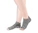 laviesimple 5 Pairs Toeless Yoga Pilates Socks Non Slip Skid Barre Sock with Grips for Women & Men …
