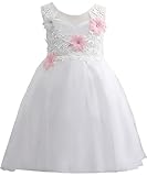 PLwedding Flower Girl Evening Dresses Cute Kids Lace Pageant Ball Gowns