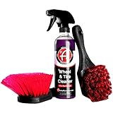 Adamâ€™s Wheel & Tire Cleaner - A Chemical Formula That Combines Our Wheel Cleaner & Tire & Rubber Into An All In One Formula - Works On Alloy Chrome Aluminum Clear-Coated Painted Rims (Combo)