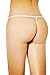 RwalkinZ Women's Plus Size T Back White Thongs Tanga Panties M-4XL Mesh Lace See Through