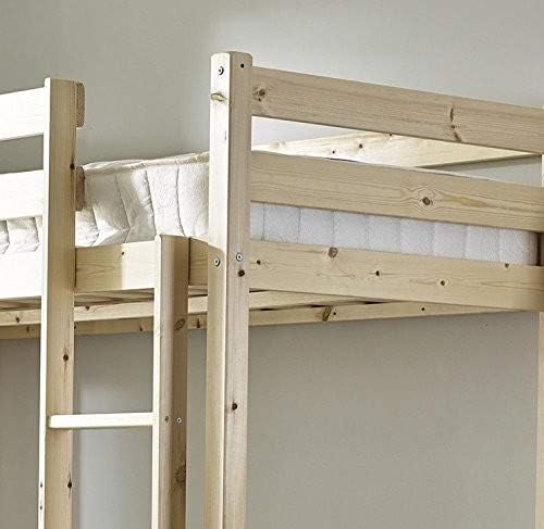STRICTLY BEDS&BUNKS Icarus High Sleeper Bunk Bed, Heavy Duty Solid Pine 3ft Single - Suitable for Adults, Natural - Image 4
