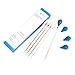 10ML Glass Graduated Droppers Pipettes Dropping Pipettes Fluid and Liquid Pipettors with Big Rubber Caps 4 Pcs