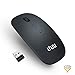 UHURU Rechargeable Wireless Mouse with 3 Adjustable DPI (800/1200/1600), 2.4G USB Slim Silent Portable Wireless Computer Mice for Laptop, PC, Mac, Tablet (Black)