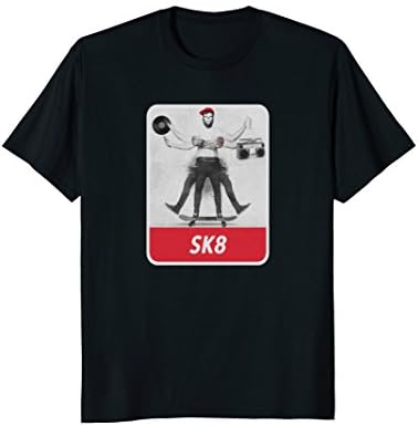 SK8 t shirt . Cool retro hipster skateboarding tee