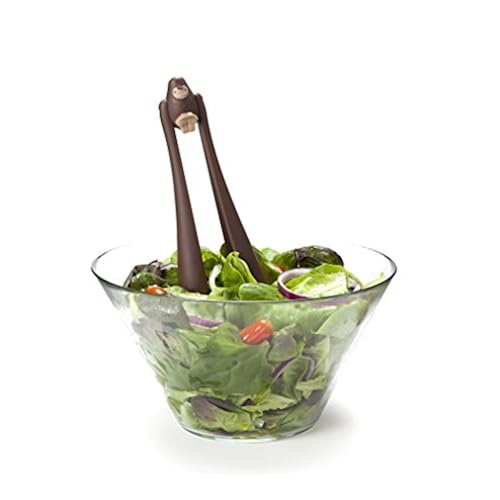 BIGFOOT Salad Tongs by OTOTO (Brown) Home & Kitchen, Kitchen & Dining, Kitchen Utensils & Gadgets, Salad Tools & Spinners, Salad Utensils
