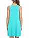 HAOMEILI Women's Sleeveless Pockets Casual Swing T-Shirt Summer Dresses (Medium, Nile Blue)
