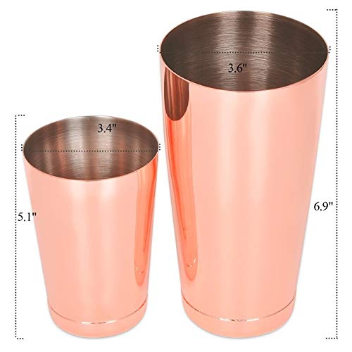 AMYHY Cocktail Shaker 8pcs Barmixer Kit, professionelle Edelstahl-Stab-Werkzeug-Set Bartending Kit ideal for die… – Bild 2