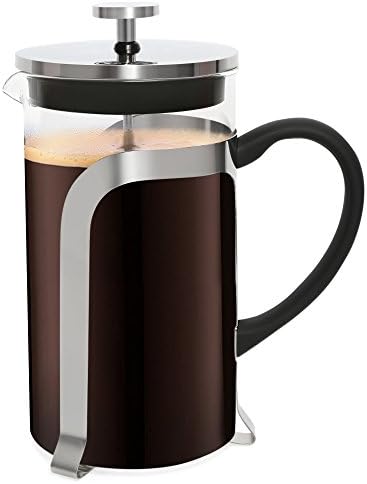 Cuisine Trend French Coffee Press &amp; Tea Maker | 34 Oz 8 Cups – FDA Certified, Strong 2mm Borosilicate Glass &amp; Food Safe Stainless Steel – Ergonomic Non-Slip Handle, Stable Base, Effective Filter