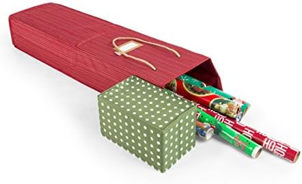 Santa's Bags Decorated Wrapping Paper Storage Box - Polka Dot