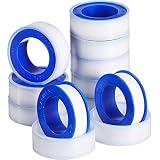 Skylety 10 Rolls Thread Seal Tapes, PTFE Pipe Sealant Tape (White, 1/2 by 520 Inches)