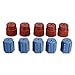 10Pcs/Set R134a 5 Blue Low 13mm & 5Red High 16mm Air Conditioning Service AC System Charging Port Caps (5Red High & 5Blue Low)