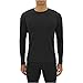 adidas Men's Baselayer Climacool UPF Long-Sleeve Crew Shirt Undershirt (1-Pack), Black, MEDIUM