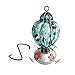 Best Home Products Hummingbird Feeder with Perch - Hand-Blown Glass Feeders | Treat ((Blue Black)