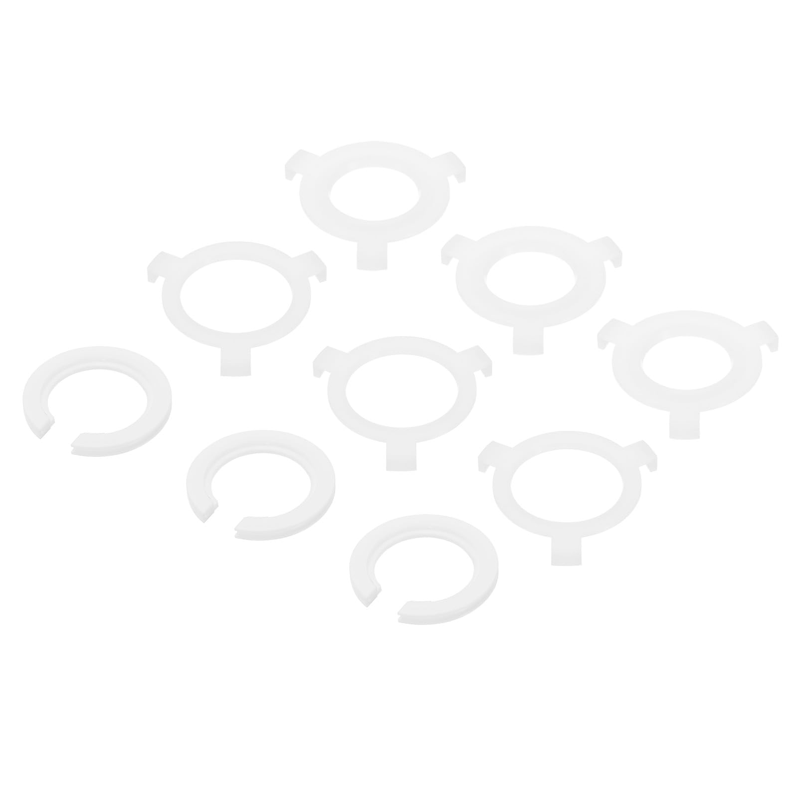 PATIKIL Lamp Shade Rings, 9pcs Lamp Holder Adapter Ring Converter Reducer Fitting Light Fixtures Replacement, White