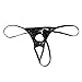 CHICTRY Men's Sexy Open Front Hole G-string Bikini Wetlook Leather Underwear
