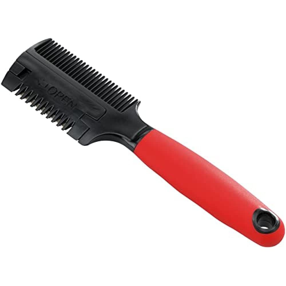 Ferplast Double comb with razor for dogs GRO 5991, 18,3 x 4,5 x h 1,8 cm