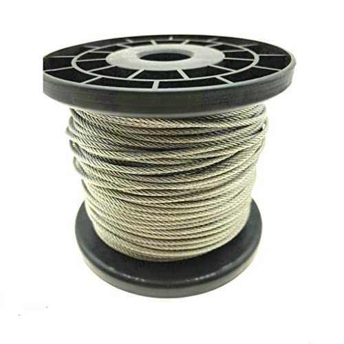 Yountiger Wire Rope, 1/16 Wire Rope, Stainless Steel 304 Aircraft Cable