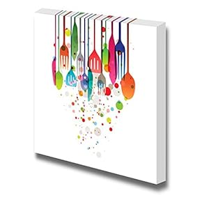 Beautiful Vector Illustration with Multicolored Utensils for All...