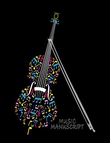 Music Manuscript: Blank Sheet Music Composition and Notation Notebook /Staff Paper/Music Composing / Songwriting/Piano/Guitar/Violin/Keyboard (Large 120 Pages 8.5x11)