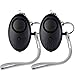 Personal Alarm Keychain ASTUBIA 120dB SOS Emergency Self Defense Safety Alarms Anti-Theft Anti-Attack for Students/Women/Kids/Girls/Superior/Elderly (2 Pack,Black)