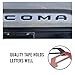 Seven Sparta 3D Raised Tailgate Letters for Toyota Tacoma 2016 2017 2018 Zinc Alloy Emblem Inserts (Matte Black)