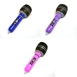 Microphone Inflate, assorted colors (2-Pack of 12)
