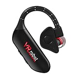 VR-robot Sport Headset, Sweatproof Earphones, Q8VR4 Wireless Bluetooth Headphones,Mini Earphone for iPhone 7,iPad,Samsung,Andriod (Black)