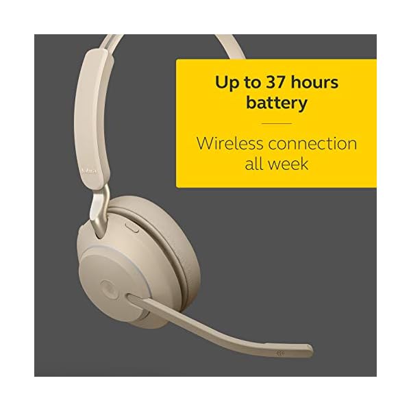 Jabra-Evolve2-65-Wireless-PC-Headset-with-Charging-Stand--Noise-Cancelling-Microsoft-Teams-Certified-Mono-Headphones-With-Long-Lasting-Battery--USB-A-Bluetooth-Adapter--Beige Jabra Evolve2 65 Wireless PC Headset with Charging Stand – Noise Cancelling Microsoft Teams Certified Mono Headphones…