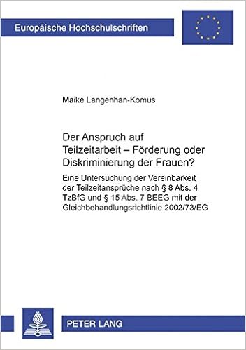Der Anspruch Auf Teilzeitarbeit Förderung Oder - 