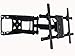 VideoSecu Full Motion TV Wall Mount Bracket Compatible Most 39 to 90 inch LED LCD UHD Plasma, Articulating Dual Arm Pulls Out up to 24