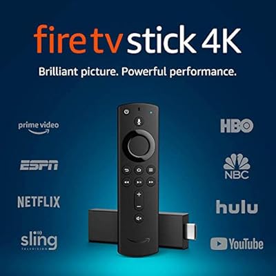 Fire TV Stick 4K with all-new Alexa Voice Remote, streaming media player