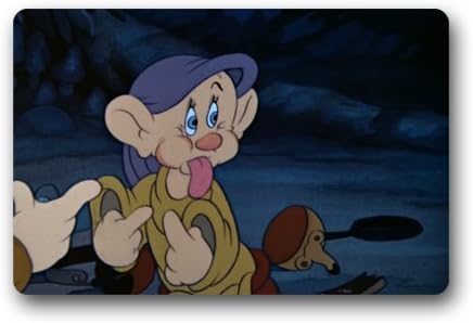SENL Dopey Dwarf Custom Durable Indoor/Outdoor Doormat (23.X15.7 Inches)