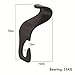 SCHITEC 4 PCS Car Seat Back Hook Auto Seat Headrest Portable Organizer Holder Hooks Grocery Shopping Bag Travel Vehicle Car Safety Hanging Hook Carrier