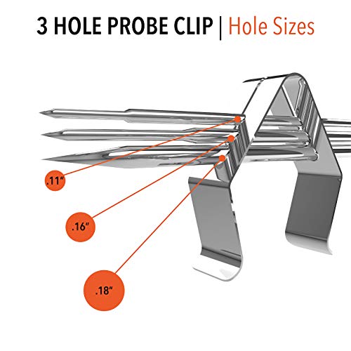 BBQ Butler Grill Thermometer Probe Clips Thermometer Probe Holder