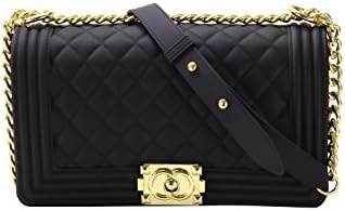 Luxury Silicone Quilted Crossbody Bag
