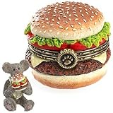 Boyds Bears Frankie's Hot-Off-the-Grill Cheeseburger with Patty McNibble Hinged Box 4022178 - NEW!