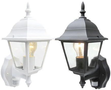 Bright Electrical New Pir Movement Detector Lantern Outdoor Home Security Sensor Garden Light IP43 White