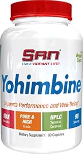 Image of SAN Nutrition Yohimbine Performance Enhancing and Fat Burning Supplement, 90 Count