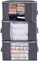Lifewit Large Capacity Clothes Storage Bag Organizer with Reinforced Handle Thick Fabric for Comforters, Blankets,...