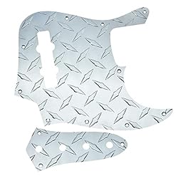 KAISH Diamond Plate 4 String Jazz J Bass Pickguard