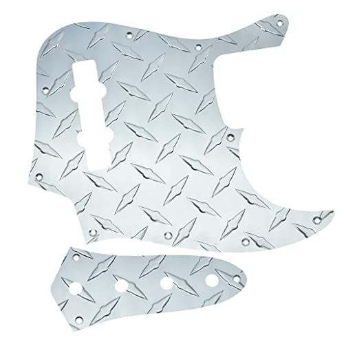 KAISH Diamond Plate 4 String Jazz J Bass Pickguard