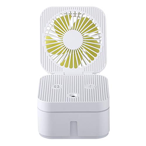YANGCHUANRUI Air Conditioning fanSmall Fan Mini Air Conditioner Spray Humidification USB Fan Cooler Sprinkler Small Carry-on Mute Fan 11710699mm White