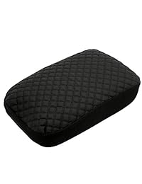 Ezzy Auto piel Negro Consola Center Armrest Lid Cover Protector para la piel chamarra para Honda Accord