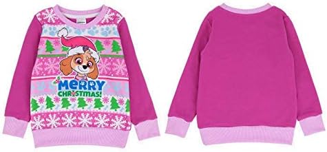 Girls Paw Patrol Skye Christmas Jumper Festive Sweatshirt Size 4-5 Years