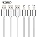 MAXGADGET Lightning Cable,3Pack 6FT Nylon Braided Charger Cable for iPhone 6S Plus 6 Plus 7 Plus 5 5S 5C SE, iPad Pro Air, iPad Mini 2 3 4, iPod-White