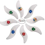 Oumers 8pcs Bike Spoke Light, Spokelit Bicycle Lights, Bicycle Accessories, Bike Flash Lamp Bulb Cycling MTB Wheel Tire Valve Spoke Light, Used for Safety and Warning (Blue Red Green Colorful)