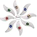 Oumers 8pcs Bike Spoke Light, Spokelit Bicycle Lights, Bicycle Accessories, Bike Flash Lamp Bulb Cycling MTB Wheel Tire Valve Spoke Light, Used for Safety and Warning (Blue Red Green Colorful)