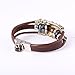 FAIRY COUPLE Sunflower Vintage Style Exotic Leather Bracelet -19mm- L30