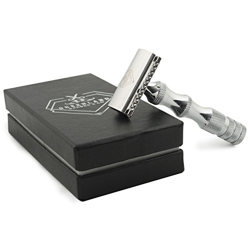 Double Edge Safety Razor Classic Men's Shaving Razor with 5 Derby